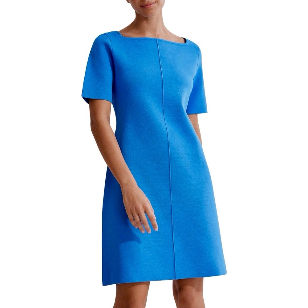 Country Road Bright Blue Shift Dress